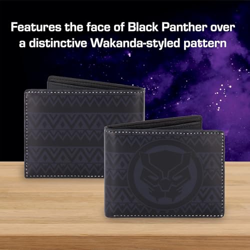 Concept One Marvel Black Panther Wallet, Slim Bifold Wallet with Decorative Tin Case for Men and Women, Multicolor3