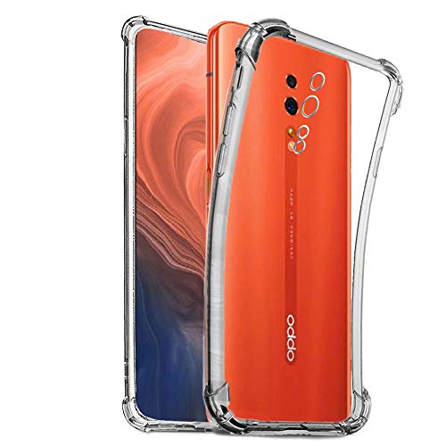 Cover in Gel TPU Anti-Shock per Oppo Reno Z, Morbido Silicone Custodie Protettivo Case, Anti-Scratch, Protettiva Sottile Back Cover