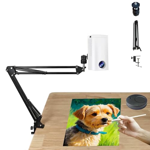 Proyector de dibujo portátil para trazar con soporte USB/smartphone y control remoto, ideal para proyectos de escritorio y pintura de pared