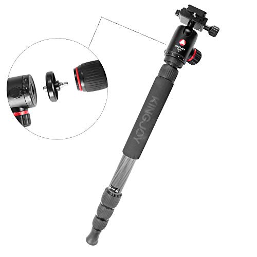Kingjoy 4-in-1Carbon Dreibeinstativ K3208C mit Kugelkopf Q30 - Fotostativ, Dreibeinstativ, Monopod, Reprofunktion… – Bild 7