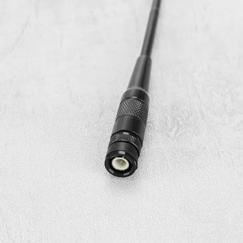 SG Store Schwarze Antenne für Walkie-Talkie, 144/430 MHz, tragbare BNC-Antenne, Dual-Band mit hoher Verstärkung, kompatibel mit ICOM V8 V80 V80E V82 V85 F3S HT-66 VHF/UHF Radio 21 cm
