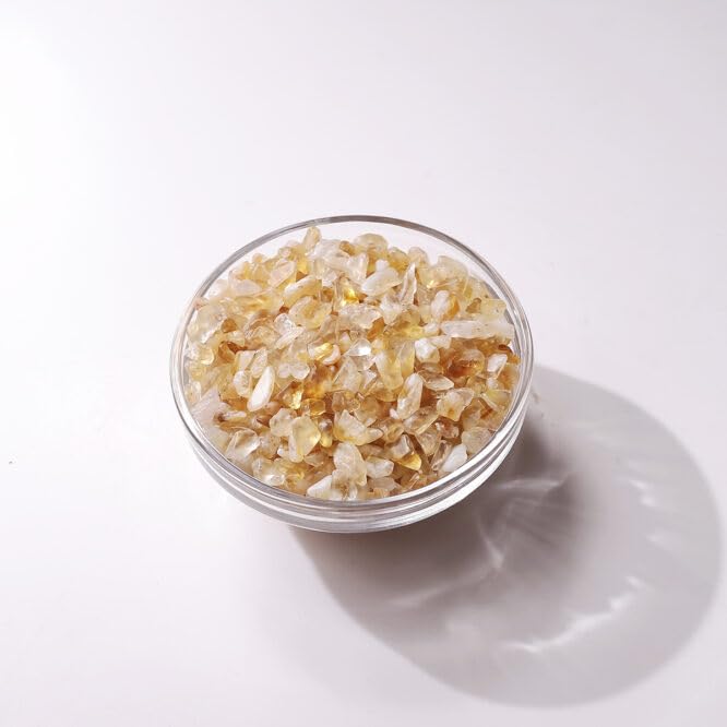 Image of Natural Citrine Chips Stone for Reiki & Meditation (500 Gm) | Healing Gemstones for Boost Positivity, Confidence & Abundance | Decorative Crystals for Spiritual Home Decor & DIY Jewellery Making