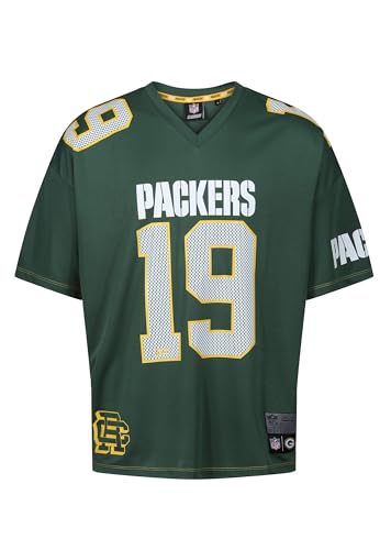 Recovered - NFL – Camiseta – Jersey – Camiseta de fútbol americano – Camiseta para fans – Logotipo del equipo – Moro, Green Bay Packers, XL