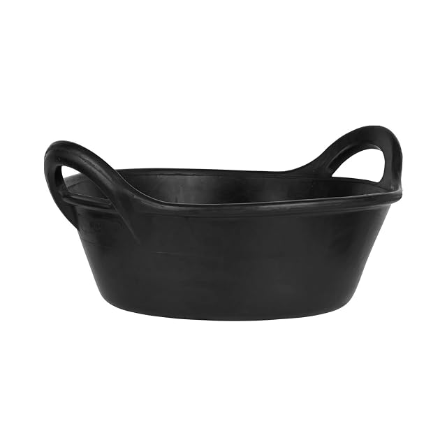 HORZE Comedero de Goma, 20L, Negro