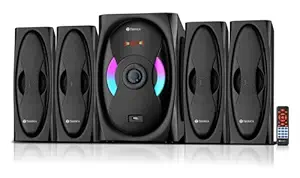 TRONICA BT666 4.1 Home Theater System with Bluetooth/FM/USB/Aux/TV Support & Remote (6 inches Woofer 90W Output) Speaker