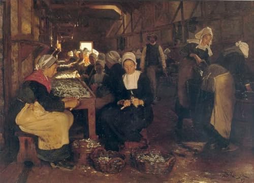 Peintures sur toile Mujeres en Concarneau 1879 Kroyer reproduction