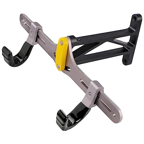 Diggtor 1 juego de ganchos de pared para portabicicletas telescópico de aleación de aluminio + gancho de goma