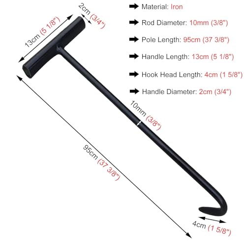 Extractor de ganchos para alcantarillas de 94 cm y tapas de registro 8