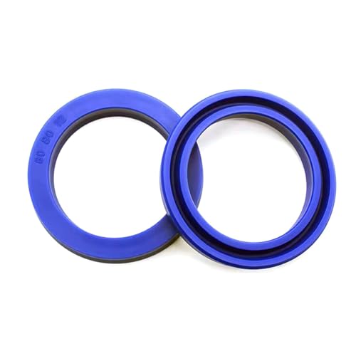 2 juntas hidráulicas de poliuretano azul tipo U/Y, anillo de sellado hidráulico de 100 x 115 x 12 mm, junta para cilindro hidráulico, vástago del pistón, retén de aceite