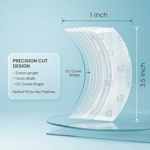 Image of Ultra Hold Waterproof Double-Sided Tape for Hair Patch & Wig (36 Pieces) Strong Grip & Invisible Hair System Adhesive, Hair Patch Tape for Men & Women | Long Lasting & All Weather Resistant