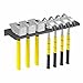predolo Hammers Holder Storage Rack Wall Mount Large Easy Installation Hammers Rack Tool Holder for Workshops Workbenches Hand Tools