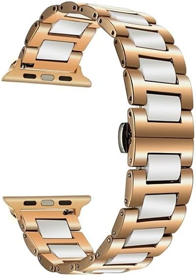 Ceramic Metal Strap For Watch 3/2 Belt 49mm 11 10 9 8 7 46mm 45mm 41mm Stainless Steel Bracelet 6 5 4 3 SE2 44mm 40mm