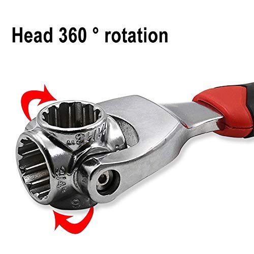 Image of 48 in 1 Tiger Wrench Swivel Head Multi Tool Universal Ratcheting Socket Set Adjustable Hand Tool for Car Bike Repair Home Maintenance Spanner Tool Kit