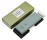 Suehiro Debado LD-21 Coarse sharpening stone: #180 with Rubber stand, 8.11 x 2.87 x 1.14'
