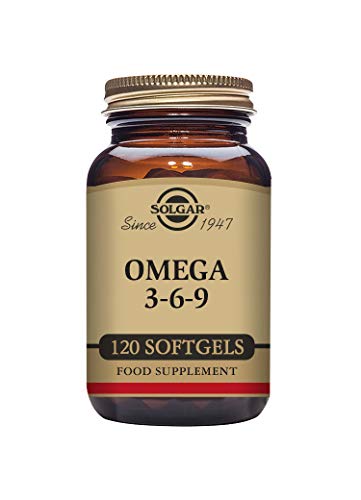 Solgar | Omega 3-6-9 | Aceite de Pescado, Lino y Borraja | Ácidos Grasos | 120 Cápsulas blandas