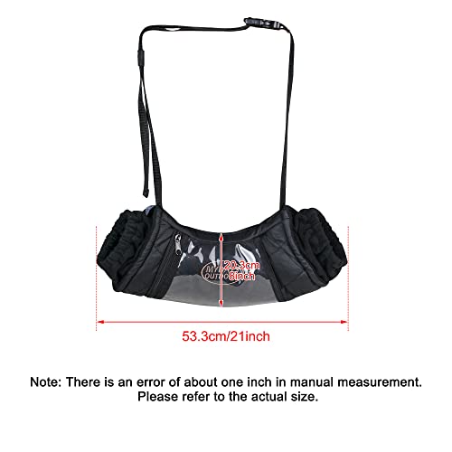 MDSTOP Outdoor Hand Warmer Muff Fits for Hunting, Fly Fishing, Camping, Hiking (Upgrade Black)