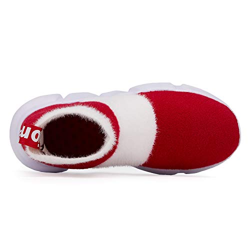 Casbeam Boys And Girls Breathable Lightweight Fashion Casual Sports Walking Shoes Running Sneakers 055 Red 28 #TOP3