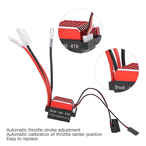 RC Motor, 550 Brushed Motor 360A Brushed Electronic Speed Controller ESC Fit for 1/10 RC Car (29T) - Image 3