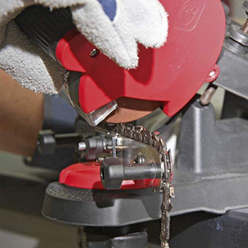 85W Mini Bench Mount Electric Chainsaw Grinder Sharpener w/Brake for Sharpening Oregon Husqvarna Stihl Echo Chain Saw