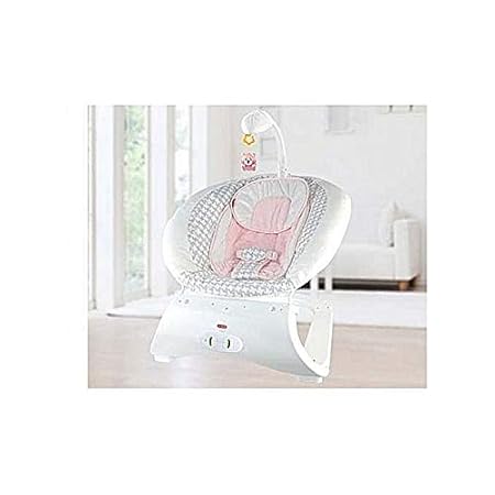 Ever Mall Rocking Chair and Baby Bouncer with Soothing Vibration and Music, Multicolor