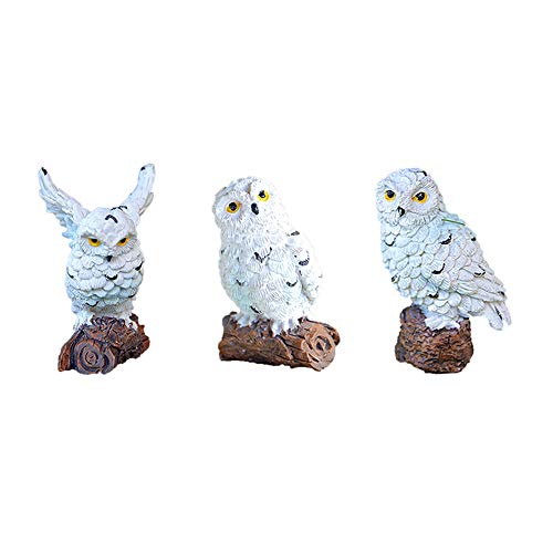 5 Pieces Owls Fairy Garden Miniature Ornaments Mini Animals Resin Figurines For Moss Landscape Bonsai Crafts Home Decor #TOP6