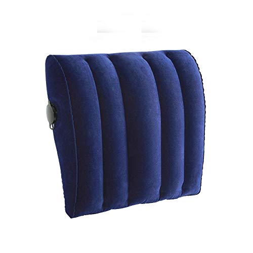 Acc Inflable portátil Asiento de Coche Soporte Lumbar Plegable Asiento de Aire Cubierta de la Cintura cojín para Silla de Oficina Auto avión Viaje