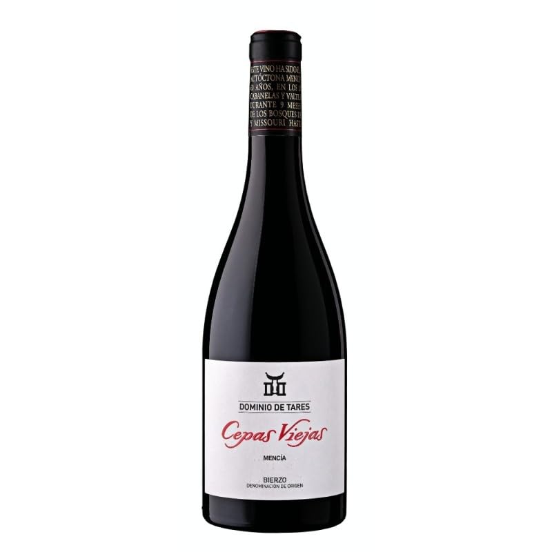 Dominio de Tares Cepas Viejas Vino Tinto con Crianza de Mencía, intensidad aromática y elegancia, ideal para platos de cuchara, carnes y quesos curados| 1 botella