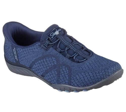 Skechers Women's Breathe Easy - Knitty Waves Hands Free Slip-Ins, Navy, 6.5 by Skechers - Used condition - US$50.06
