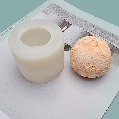 Moon Mold Handmade Moon Ball Soap Mold Bump Sphere Moon Silicone Mold for Resin Candle Mold Moon Ball Cake Decoration Mold Flower Resin Mold