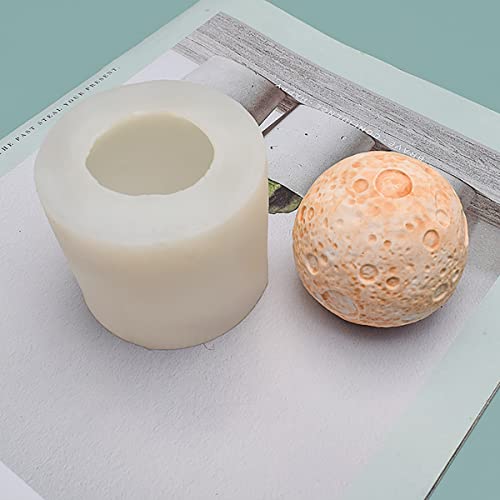 Moon Mold Handmade Moon Ball Soap Mold Bump Sphere Moon Silicone Mold For Resin Candle Mold Moon Ball Cake Decoration Mold Flower Resin Mold #TOP11