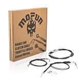 Mofun Front Brake Line Non-ABS & Clutch Cable & Throttle and Idle Cable Kit Compatible with Harley Sportster...