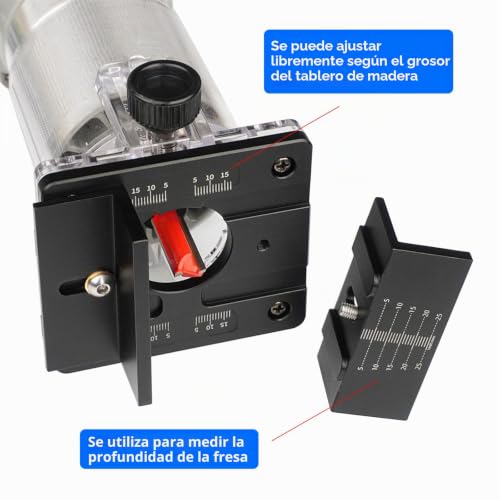Soporte de ranurado 2 en 1 para máquina de corte de madera de 65 mm 3