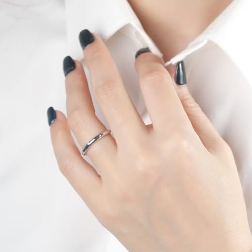 Moissanite Wedding Band Eternity Ring D Color VVS1 925 Sterling Silver Stackable Ring for Women Wife Anniversary Ring2