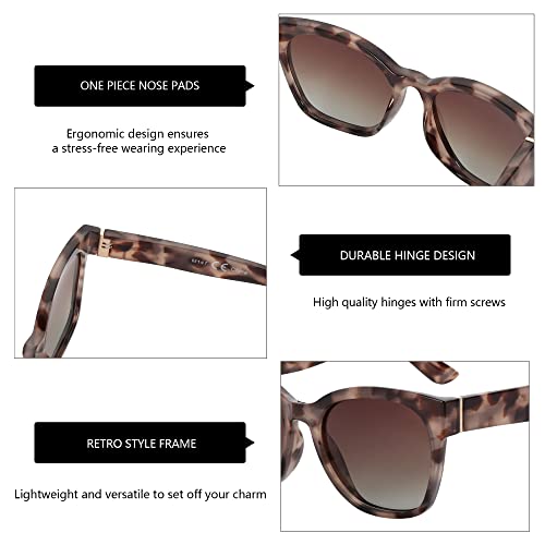 ZENOTTIC Cateye Polarized Sunglasses for Women - Oversized Sun Glasses UV400 Protection Retro Shades Designer Style4