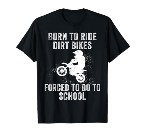 Funny Dirt Bike Art for Boys Girls Motocross Dirt Bike Rider T-Shirt