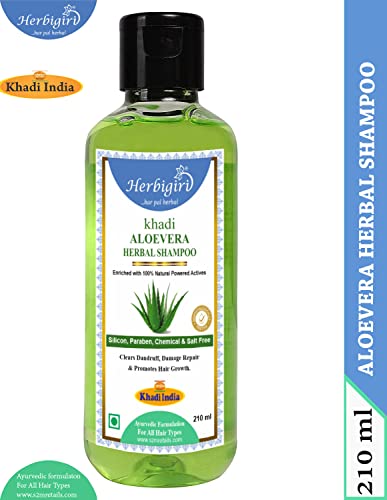 Image of Khadi Aloevera Shampoo (Paraben Free) 210ml