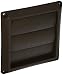 Lambro Industries 2677B Lambro dustries Plastic Louvered Vent Hood, 4", Brown