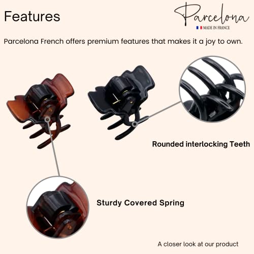 Pinzas para cabello francesas Parcelona set de 2 miniatura 3