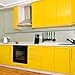 TANONE Countertop Contact Paper Yellow Wallpaper Self Adhesive Vinyl Wrap Thickened Decorative Paper Waterproof for Wallcovering Kitchen Cabinets Wardrobe Furniture Iridescent Glitter (15.7
