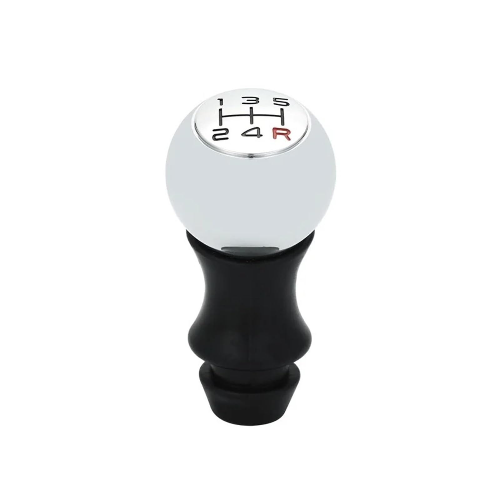 DAJMSUY for Citroen for C2 for C3 for C4 5 Speed Alloy MT Gear Shift Knob Car Accsesories Car Gear Shift(Chromet knob red R)