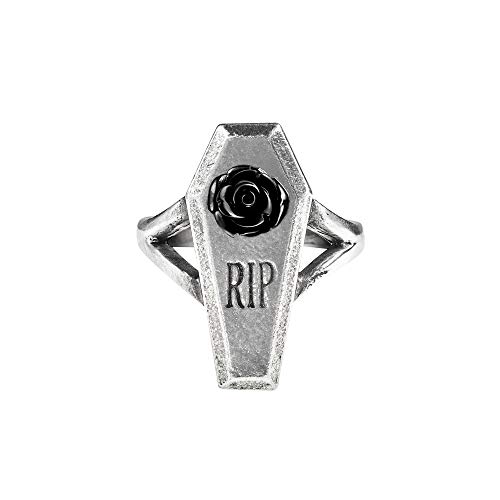 Alchemy Gothic Rip Rose Anillo Plateado XXS Alchemy Gothic Rip Rose Anillo Plateado XXS