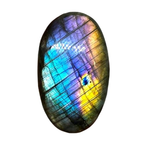 Labradorite naturelle cabochon ovale 39x23x6mm pour création de bijoux DIY