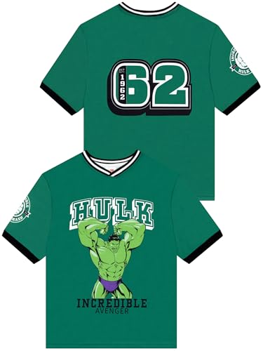 Marvel T Shirt The Incredible Hulk Kids Football Shirt for Boys Boys Clothes Green 6-7 Years