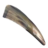 One&One Premium Handmade 100% Ox horn Long Detangling & Styling Comb for Women & Men