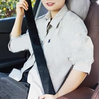 GUAN Extra Long Seatbelt Covers Soft Furry for Adults Kids Women & Men,Seat Belt Cover Pad Strap Wrap DecorationShoulder Pad Protector, Auto Interior Accessories (1PC Black, 25.5in)
