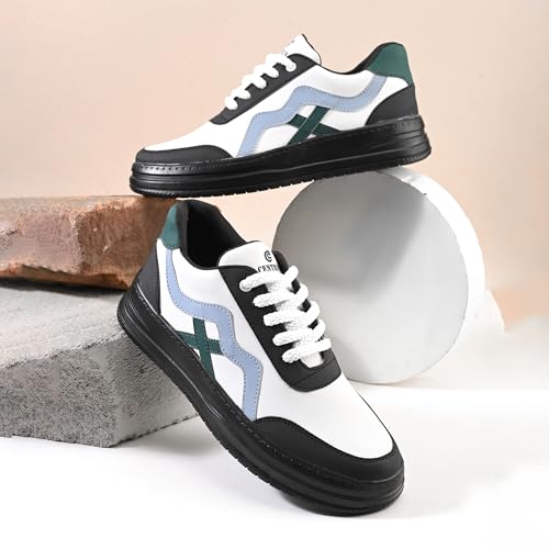Image of Centrino Gym Casual Sneakers for Man | Shoes for Men Stylish | Lightweight Lace-Up Canvas Walking Shoes | Cushioned Insole | Breathable Comfortable | Anti-Skid Sole | Mens Sports Sneaker Shoes Daily (9537)