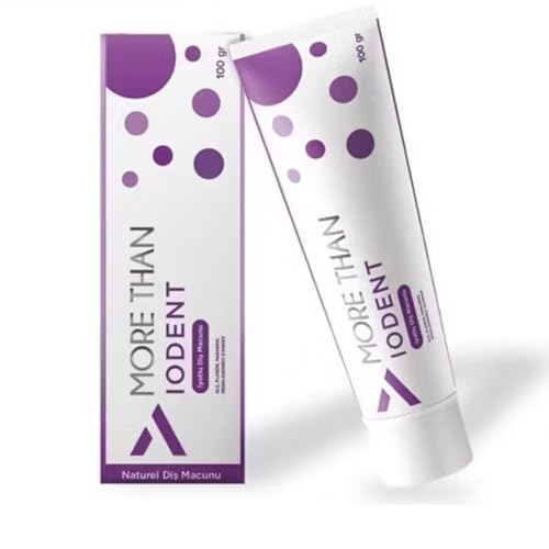 Dentifricio con iodio - More Than Iodent - 100 g - Senza SLS, fluoruro, parabeni e coloranti - Cure dentistiche naturali con minerali