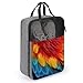 Fantastic Parrot Feather Shoe Bags for Travel Water-Resistant Shoes Pouch with Handle Fashion Shoe Organizer with Zipper Closure Portable Sneaker Carrier for Men & Women Daily Use