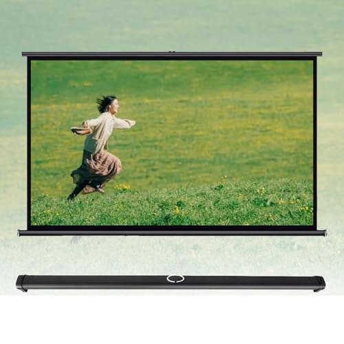 SMCMGECEUZ 20 30 40 50 Pulgadas Pantalla De Proyección Portátil Pantalla De Proyección De Mesa para Eventos Al Aire Libre Cine En Casa Y Camping(20inch (16:9))