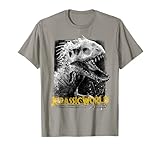 Jurassic World Indominus Rex T-Shirt, Men's Grey Classic Fit Short Sleeve T-Shirt, Size Small